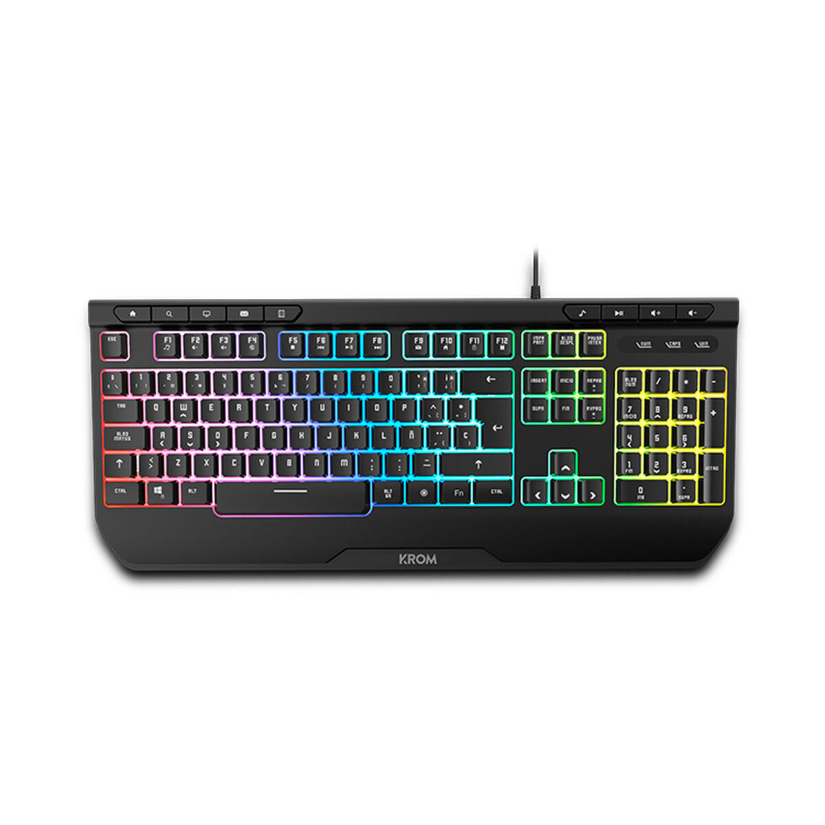 Pakkegaming Krom Kenya Sort Spansk qwerty